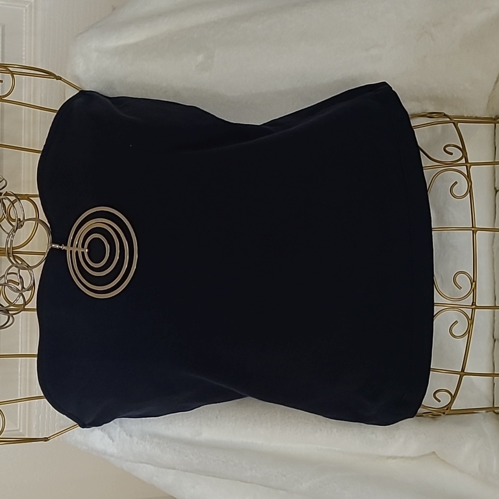 5. MODA INTERNATIONAL Dark Blue Tube Top Size M